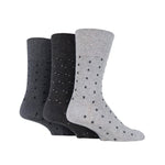Load image into Gallery viewer, GENTLE GRIP 3Pk Business Socks - Micro Print - Mens 6-11