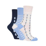 Load image into Gallery viewer, GENTLE GRIP 3Pk Crew Socks - Prints - Womens 4-8