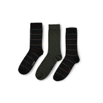 Load image into Gallery viewer, TORE 3Pk 100% Recycled Fashion Fine Stripes Socks - Men's