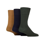 Load image into Gallery viewer, IOMI FOOTNURSE 3Pk Gentle Grip Diabetic Socks-Mens