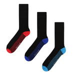 Load image into Gallery viewer, WILDFEET 3PK Bamboo Heel to Toe Crew Socks- Mens 7-11