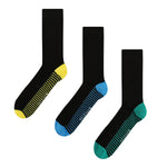 Load image into Gallery viewer, WILDFEET 3PK Bamboo Heel to Toe Crew Socks- Mens 7-11