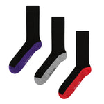 Load image into Gallery viewer, WILDFEET 3PK Bamboo Heel to Toe Crew Socks- Mens 7-11