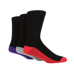 Load image into Gallery viewer, WILDFEET 3PK Bamboo Heel to Toe Crew Socks- Mens 7-11