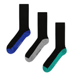 Load image into Gallery viewer, WILDFEET 3PK Bamboo Heel to Toe Crew Socks- Mens 7-11