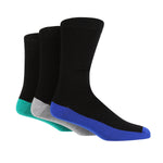 Load image into Gallery viewer, WILDFEET 3PK Bamboo Heel to Toe Crew Socks- Mens 7-11