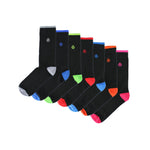 Load image into Gallery viewer, JEFF BANKS 7Pk Oxford Plain Jacquard Socks - Mens 7-11