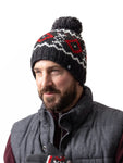 Load image into Gallery viewer, HEAT HOLDERS Helsinki Chunky Knit Jacquard Thermal Beanie with Pom Pom-Mens
