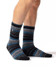 Load image into Gallery viewer, HEAT HOLDERS Lite Twist Striped Thermal Sock - Men's
