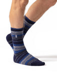 Load image into Gallery viewer, HEAT HOLDERS Lite Twist Striped Thermal Sock - Men's