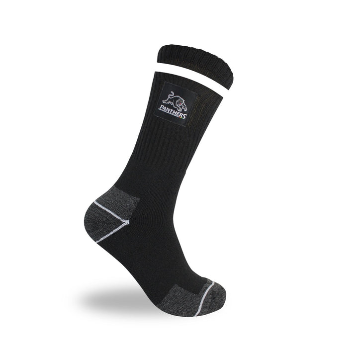 NRL Penrith Panthers 2Pk Heavy Duty Work Sock