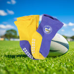 Load image into Gallery viewer, NRL Parramatta Eels 4 Pairs Infant Socks