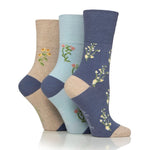 Load image into Gallery viewer, GENTLE GRIP 3Pk RHS Crew Socks - Womens