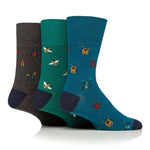 Load image into Gallery viewer, GENTLE GRIP 3Pk RHS Crew Socks - Mens