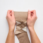 Load image into Gallery viewer, GENTLE GRIP 3Pk Crew Socks- Argyle-Womens 4-8