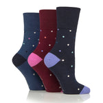 Load image into Gallery viewer, GENTLE GRIP 3Pk Crew Socks - Prints - Womens 4-8