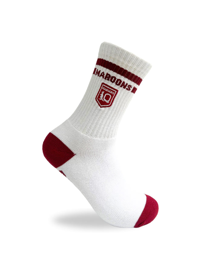NRL Limited Edition State of Origin QLD Maroons 1Pk Sport Crew Socks