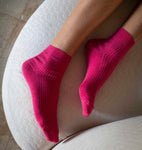 Load image into Gallery viewer, BIRD 1PK VERONA Sustainable Organic Egyptian Cotton Ribbed Quarter Length Crew Socks - Women's