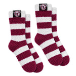 Load image into Gallery viewer, NRL Manly Sea Eagles 2Pk Bed Socks