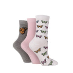Load image into Gallery viewer, WILDFEET Ladies 3PK Colourful Novelty Cotton Crew Socks
