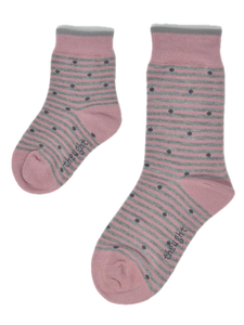 THOUGHT 4PK Bamboo Baby Socks Gift Box - Rose, Spot & Stripe
