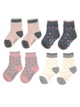Load image into Gallery viewer, THOUGHT 4PK Bamboo Baby Socks Gift Box - Rose, Spot & Stripe