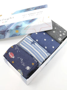THOUGHT 4PK Bamboo Baby Socks Gift Box - Twinkle Night Sky