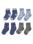 Load image into Gallery viewer, THOUGHT 4PK Bamboo Baby Socks Gift Box - Twinkle Night Sky
