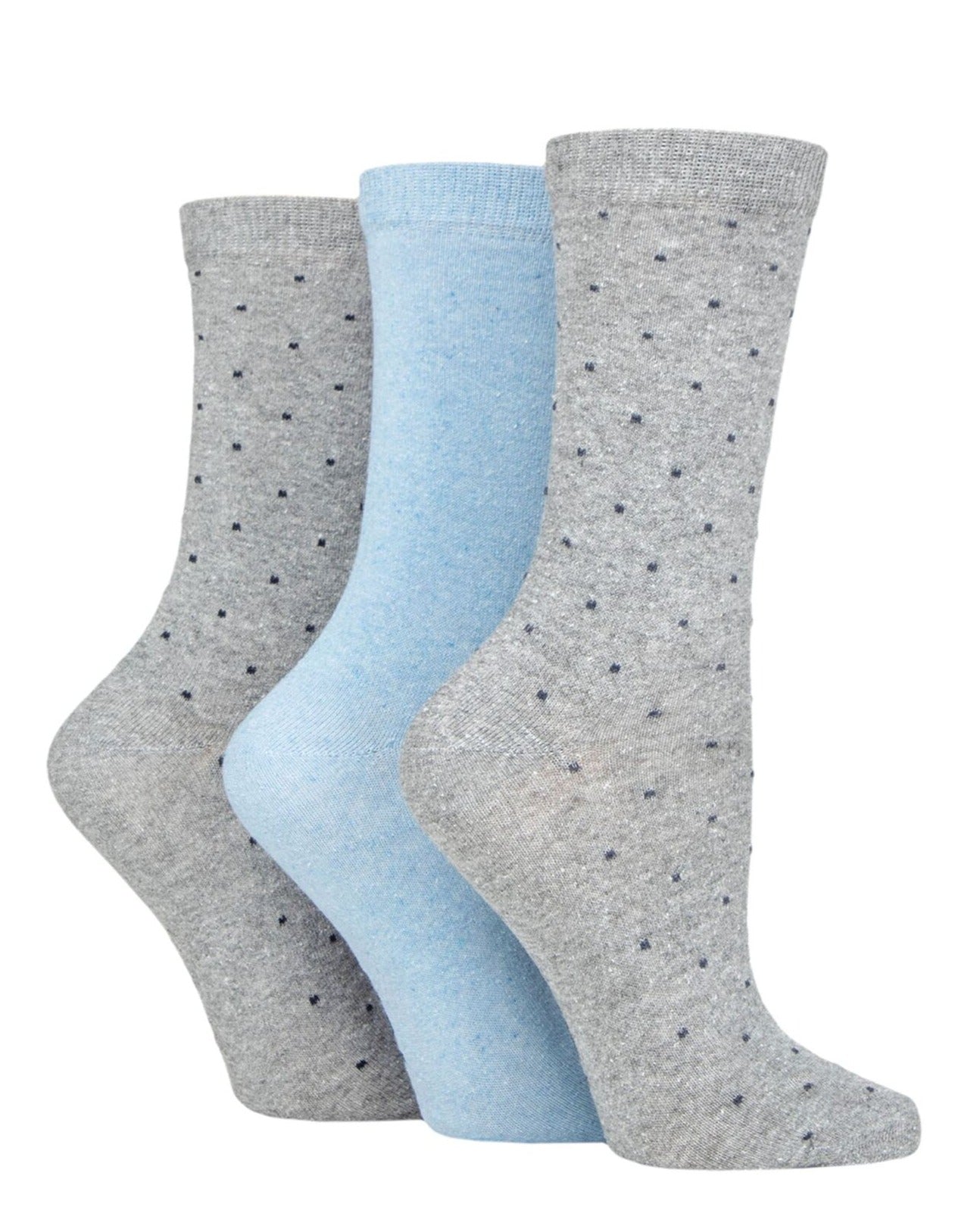 TORE 3Pk 100% Recycled Fashion Pin Dots Socks-Women's