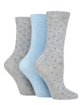 Load image into Gallery viewer, TORE 3Pk 100% Recycled Fashion Pin Dots Socks-Women's