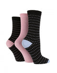 Load image into Gallery viewer, TORE 3Pk 100% Recycled Jacquard Micro Dash Socks - Women's