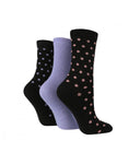 Load image into Gallery viewer, TORE 3Pk 100% Recycled Jacquard Spot Socks-Women's