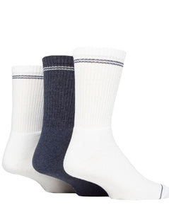 TORE 3PK 100% Recycled Striped Sports Crew Socks - Men's