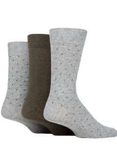 TORE 3Pk 100% Recycled Fashion Pin Dot Socks- Mens 7-11
