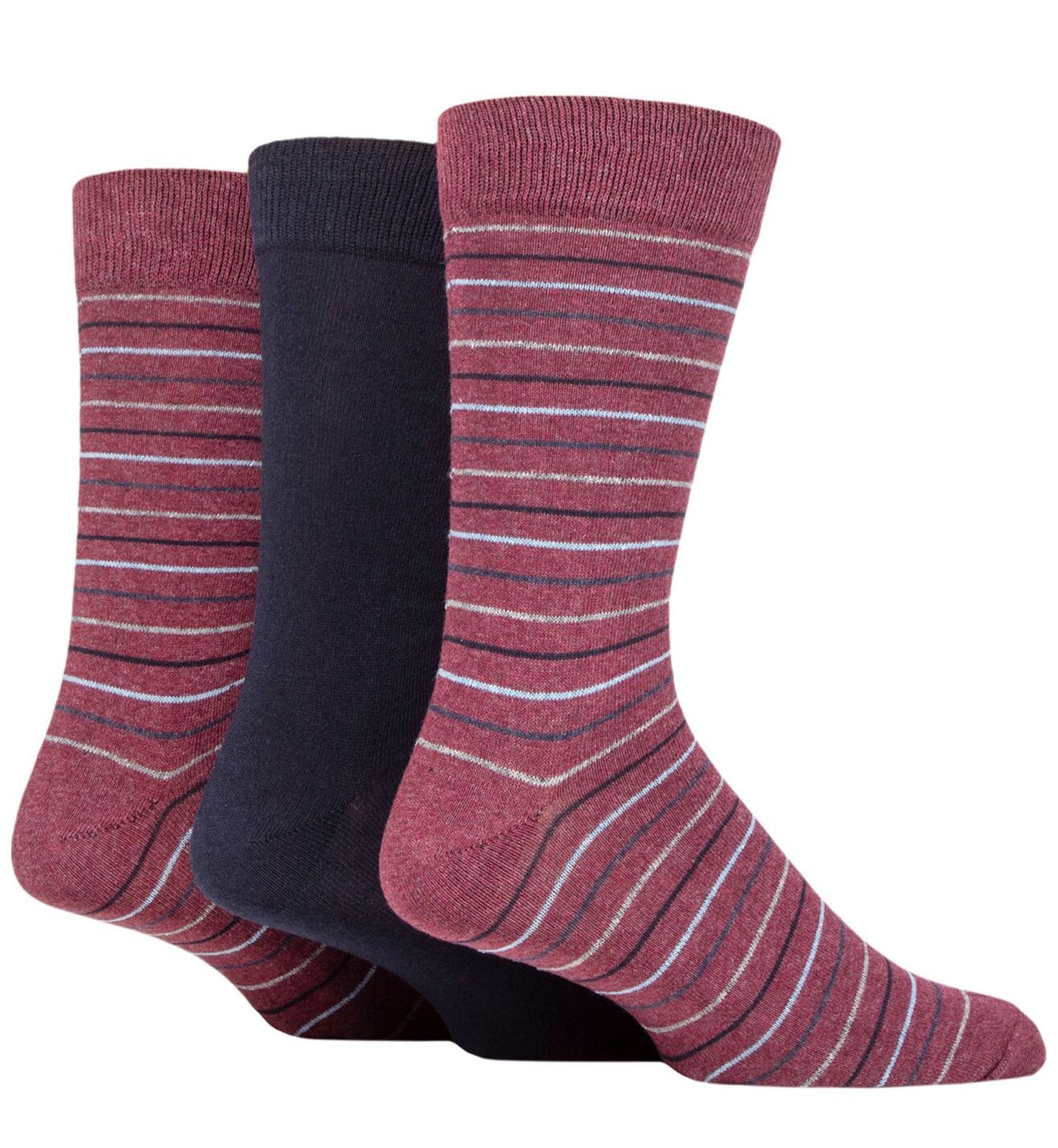 TORE 3Pk 100% Recycled Fashion Fine Stripes Socks - Men's