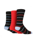 Load image into Gallery viewer, TORE 3Pk 100% Recycled Bold Fashion Stripe Socks- Men's