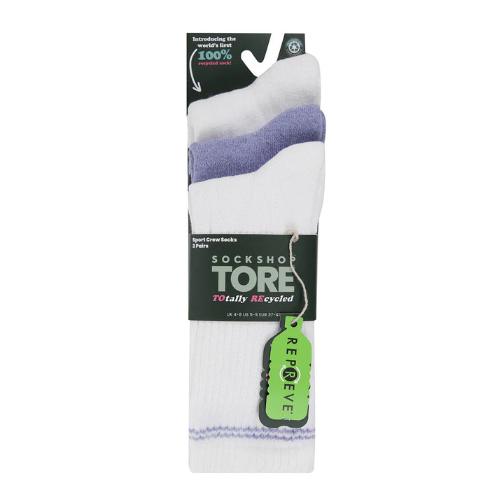 TORE 3PK 100% Recycled Fashion Sports Socks - Women's