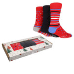 Load image into Gallery viewer, WILDFEET 3PK Christmas Gift Boxed Bamboo Socks-Mens 6-11