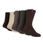 Load image into Gallery viewer, JEFF BANKS 5Pk Recycled Boot Socks- Mens 7-11