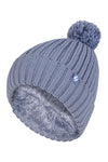 Load image into Gallery viewer, HEAT HOLDERS Arden Ribbed Hat Turnover Thermal Beanie & Pom Pom -Womens