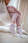 Load image into Gallery viewer, HEAT HOLDERS Feather Cuff Sleep Socks - Womens