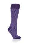Load image into Gallery viewer, HEAT HOLDERS Ribbed Cuff Long Boot Socks- Womens 4-8