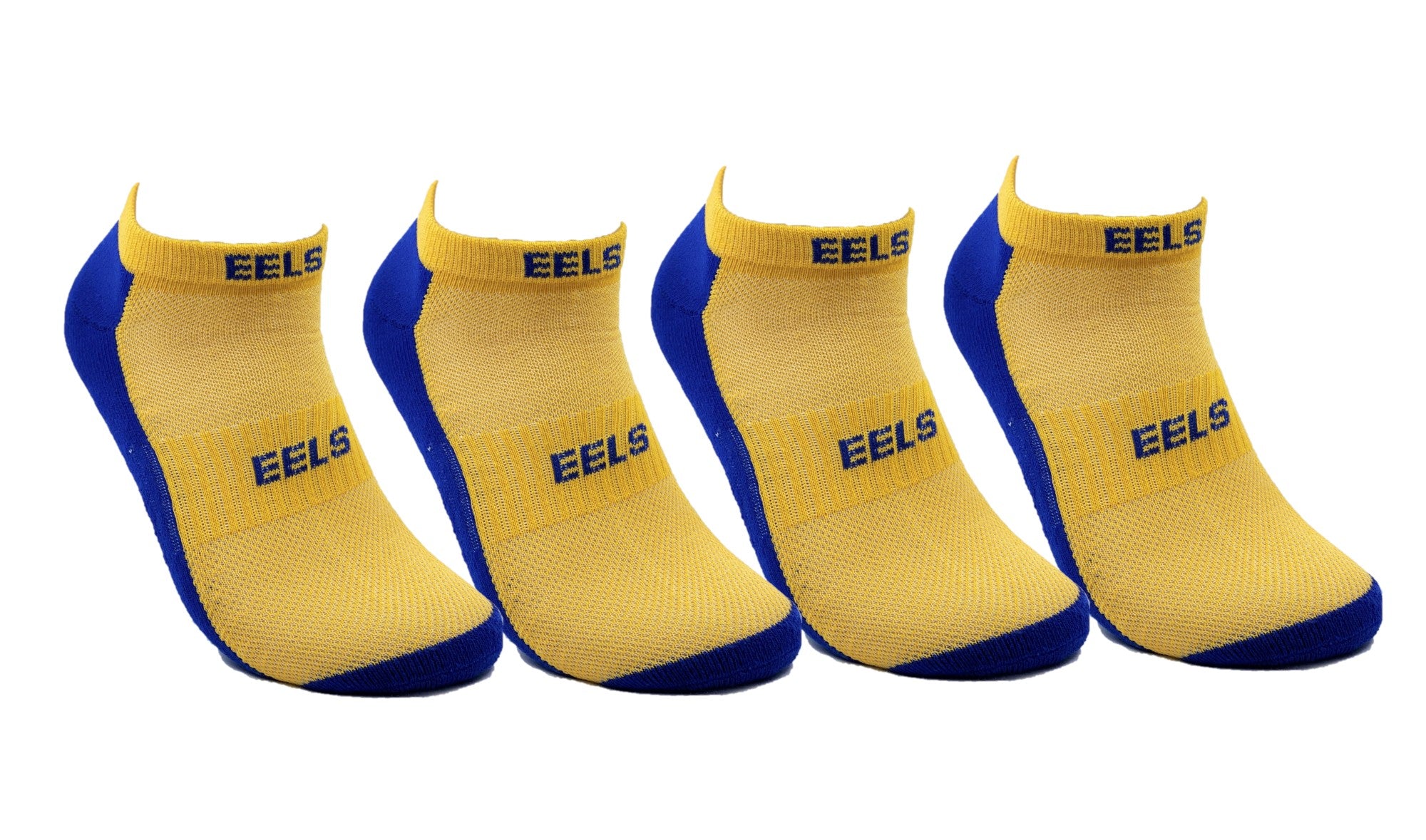 NRL Parramatta Eels 4 Pairs High Performance Ankle Sports Socks
