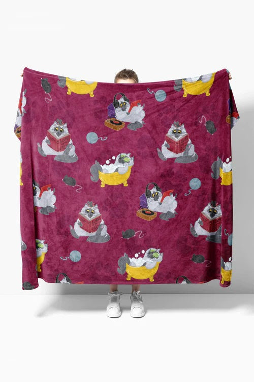 HEAT HOLDERS Snuggle up Pet Lovers Blankets - Kitty/Cat