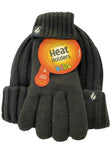 Load image into Gallery viewer, HEAT HOLDERS Open Road Ribbed Turn Over Thermal Beanie and Gloves-Boys 7-10 years