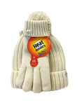 Load image into Gallery viewer, HEAT HOLDERS Enchanted Forest Ribbed Pom Pom Beanie and Gloves Set-Girls 7-10 years