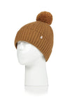 Load image into Gallery viewer, HEAT HOLDERS Ellery Cable Turnover Pom Pom Thermal Beanie - Womens