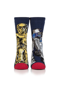 HEAT HOLDERS Lite Licensed Star Wars Character Socks-R2D2 and C3P0-Kids