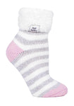 Load image into Gallery viewer, HEAT HOLDERS Feather Cuff Sleep Socks - Womens