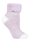 Load image into Gallery viewer, HEAT HOLDERS Feather Cuff Sleep Socks - Women&#39;s
